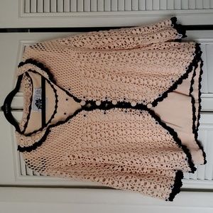 Like new! Vintage Storybook Knits Brilliant Brocate Sweater set